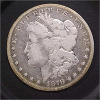 US Coins 1878-CC Morgan Silver Dollar, Circulated