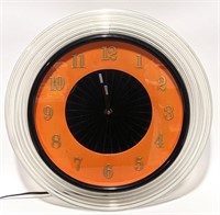 Vintage Lighted Kaleidoscope Clock