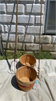 2-half Bushel Baskets and Gardening Tools