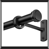 168 to 240in black curtain rod
