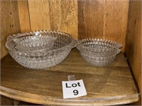 Vintage Pressed Pattern Bowl Set