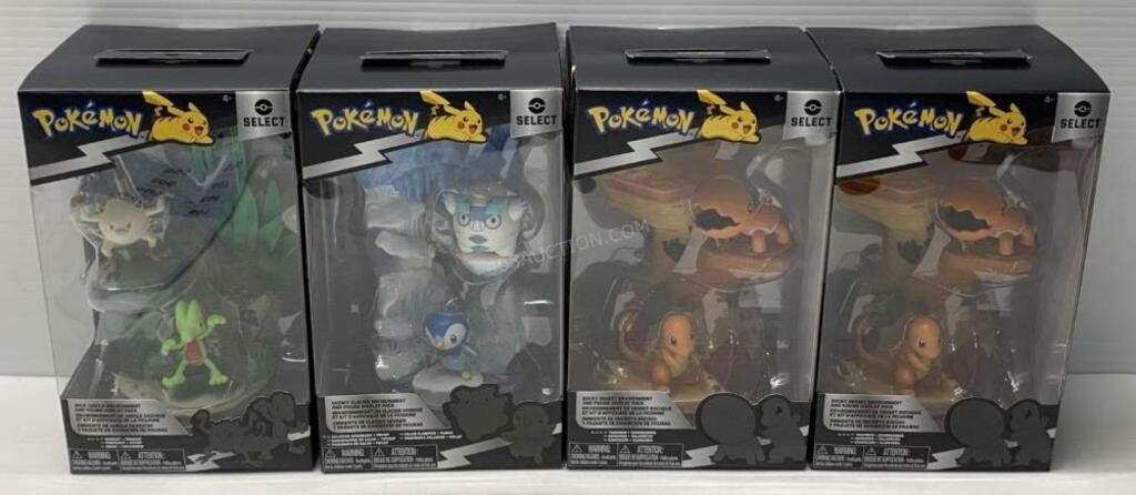 Lot of 4 Pokemon Select Figures - NEW