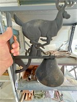 vintage buck cast iron door bell