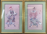2 Chinese Warrior Framed Art Prints