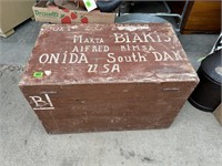 Old Wooden Trunk--Onida, SD