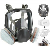 SupMusk Full Face Respirator Mask Reusable, Silico