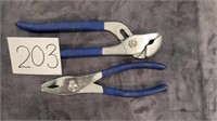 Channel lock and wire pliers