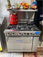 Like New! Imperial Nat. Gas 6 Burner Range [TW]