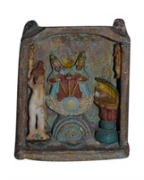 Antique Peruvian Religious Wood Diorama