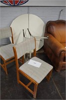 2-side chairs & 42" round kitchen table with