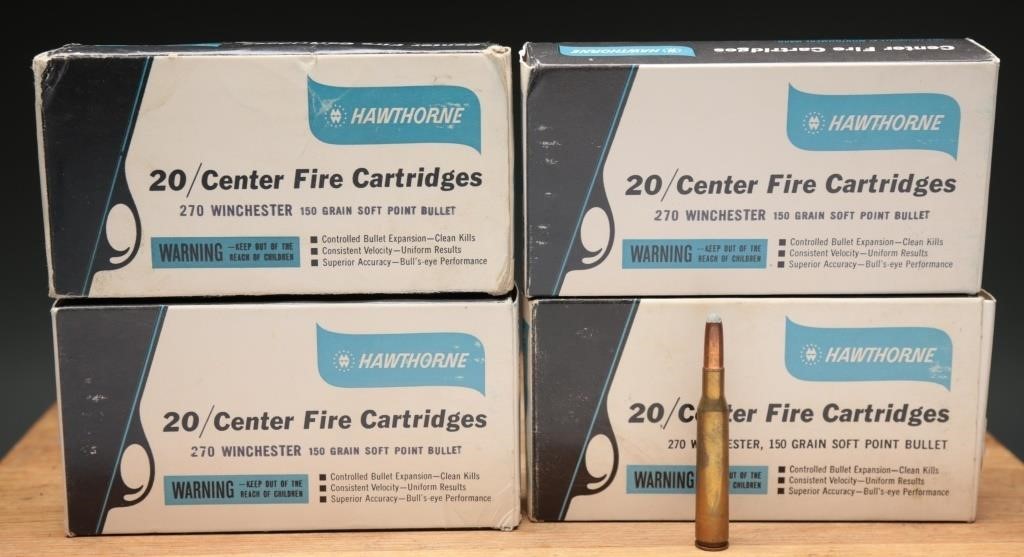 270 Winchester Rifle Ammunition - Hawthorne