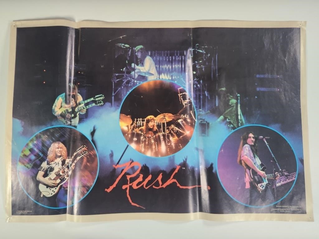 VINTAGE 1979 RUSH POSTER