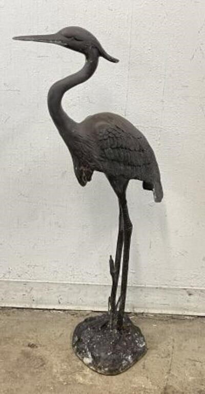 Outdoor Crane Sculpture