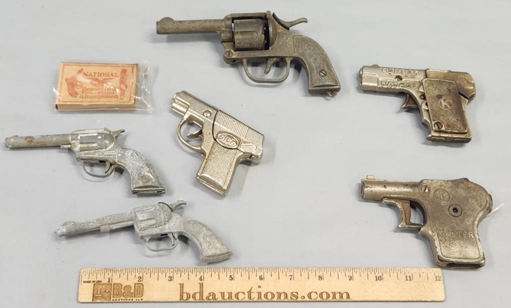 Toy Cap Guns Lot Collection