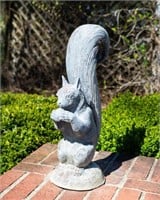 Cast Lead Squirrel Garden Ornament