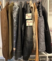 Z - MIXED LOT OF JACKETS MEN'S SIZE L (R33)