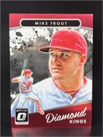 2017-18 Panini Optic Mike Trout card, Diamond