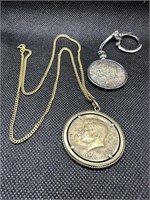 1964 Half Dollar Necklace & Key Chain