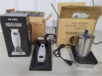 1 electric frother, appears to be lightly used,