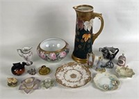Group of Assorted China & Glass, Pickard Tankard