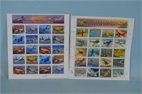 2 Sheets of Aviation/Aircraft  Stamps