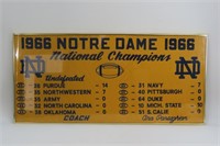 1966 Notre Dame National Champions Banner