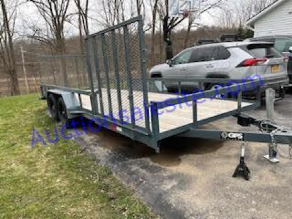 2023 RBJ 16' utility trailer, VIN: 7PZBU2023PT007)