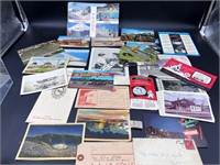 Ephemera vintage post cards advertising and more