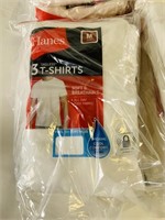 24 packs 3ct medium white hanes shirts Brand new