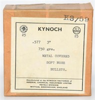 Sealed Collector Box Of Kynoch .577 3" Bullet Tips