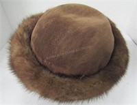 Vintage Fur & Suede Hat