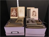 2 BOXES OF OLD CABINET PHOTOS