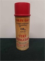 Vintage CO2 fire extinguisher can