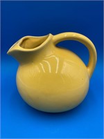 Mid Century Yellow Ceramic Pitcher