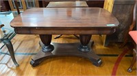 MAHOGANY EMPIRE LIBRARY TABLE 52" X 30"