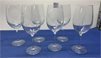 Coastal Etched Wine Glasses 6 Pcs