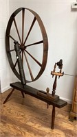 Antique Spinning Wheel, appears complete, see