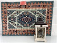 New Opal House 3’x2’ Rug,Lantern candle holder