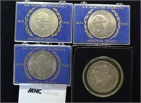 Lot: 1896O US Morgan silver dollar, 3 1965 Winston