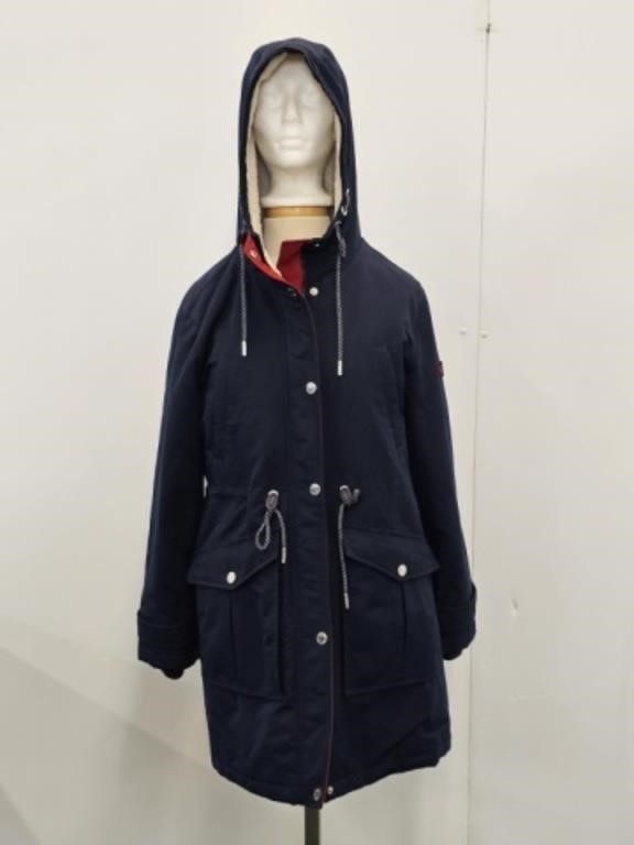 TOMMY HILFIGER LADIES COAT SIZE SMALL - NAVY