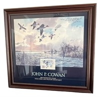 Framed & Signed John P. Cowan Print