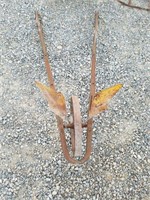 Old Time Hand Plow With Double Blades