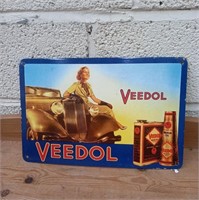 Veedol Motor Oil Enamel Sign (43cm x 28cm)