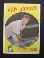 1959 TOPPS #391 MILT PAPPAS ORIOLES