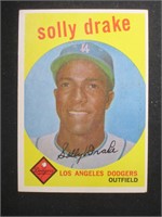 1959 TOPPS #406 SOLLY DRAKE DODGERS