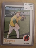 1972 TOPPS CATFISH HUNTER CARD