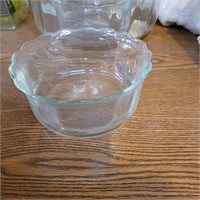 Glass Salad Bowl Set