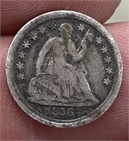 1856 Seated Liberty Half Dime