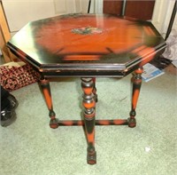 Octagon painted Art Deco table