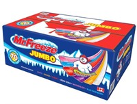 70-Pk Mr. Freeze Jumbo Freeze Pops, 150ml